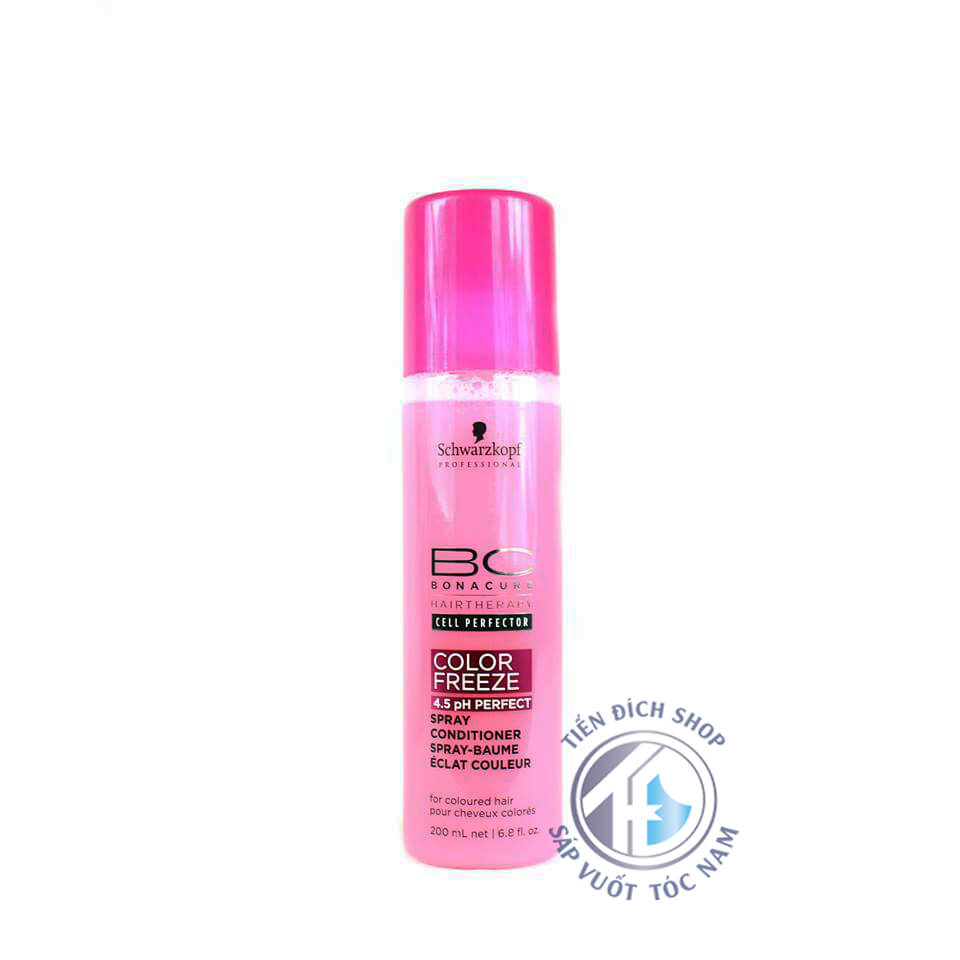 chai xịt giữ màu tóc BC Color freeze
