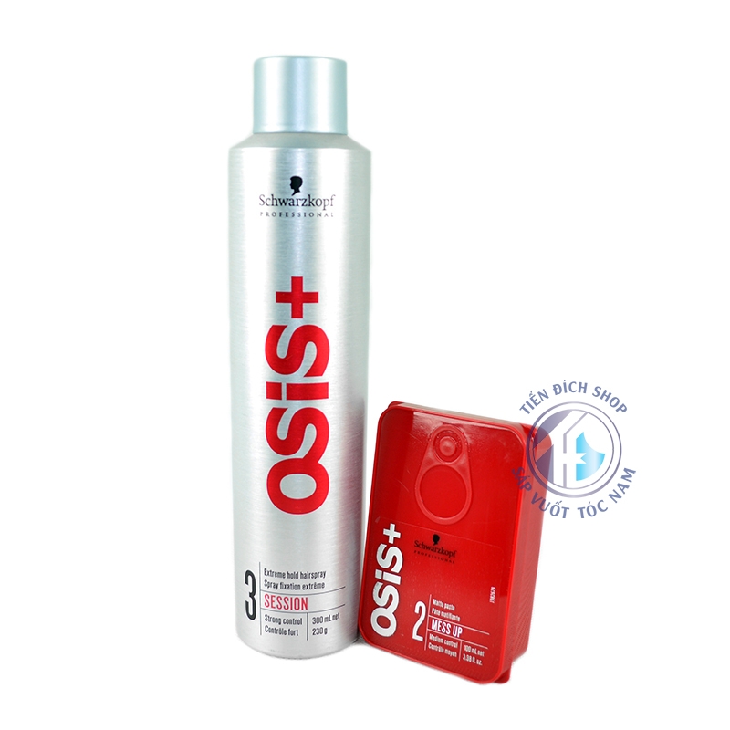 Gôm Osis+ 3 300ml và Sáp Osis+ 2 Mess Up 100% Schwarzkopf chất lượng