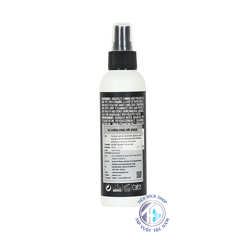 chai xịt dưỡng Prestyling CAB’S Argan Oil 