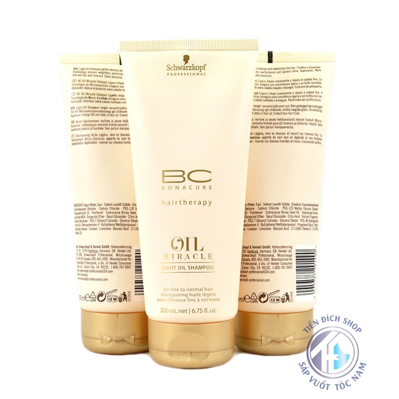 Dầu gội BC Bonacure Oil Miracle Light Oil 200ml