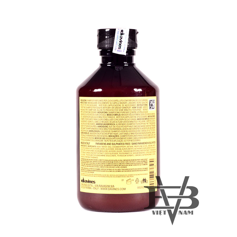 Dầu VX88 hà nội tỷ lệ cao trị gàu Davines Nturaltech Purifying