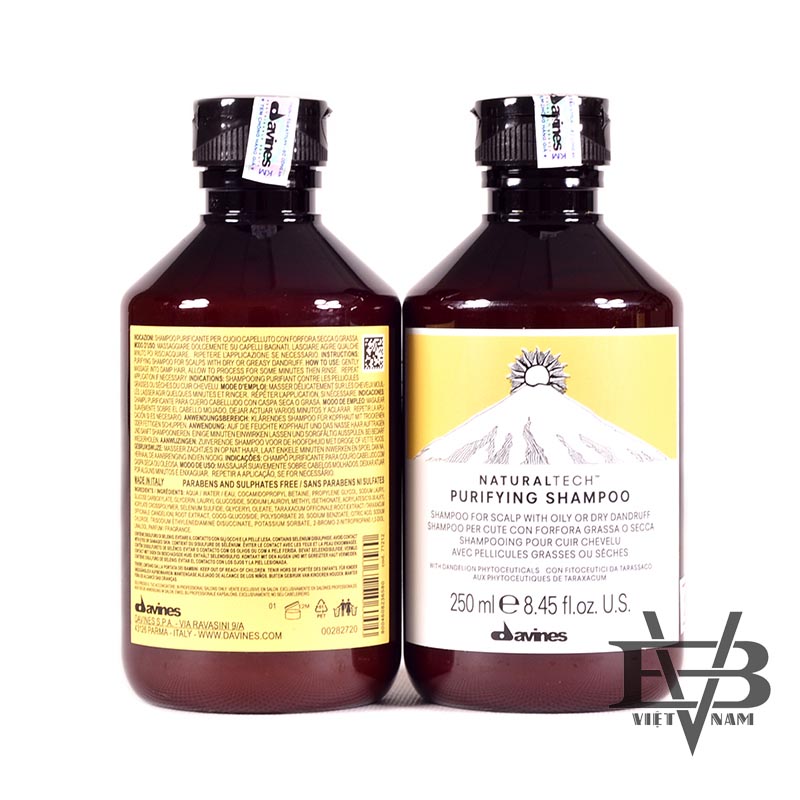 Dầu VX88 hà nội tỷ lệ cao trị gàu Davines Nturaltech Purifying