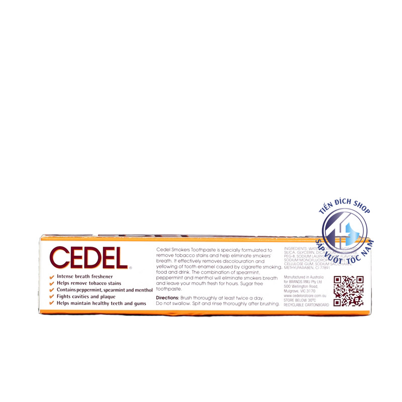 Kem đánh răng cho người hút thuốc Cedel Smoker 110g