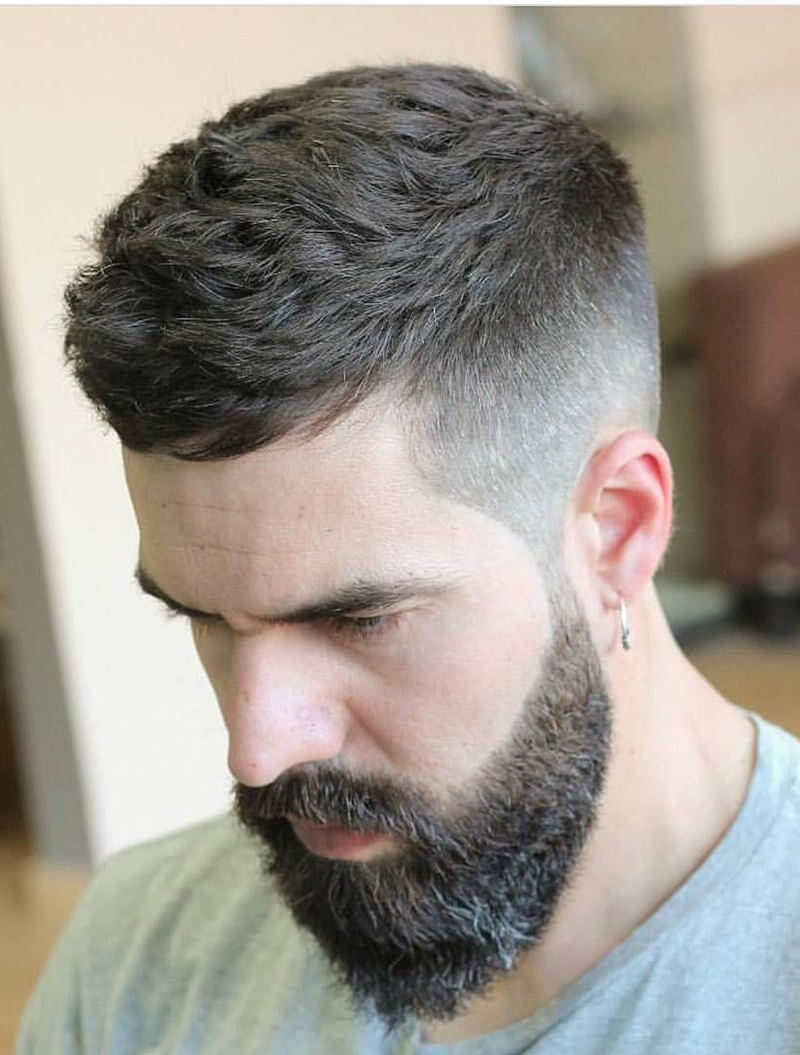 Short Haircut for Men + Mid Fade
