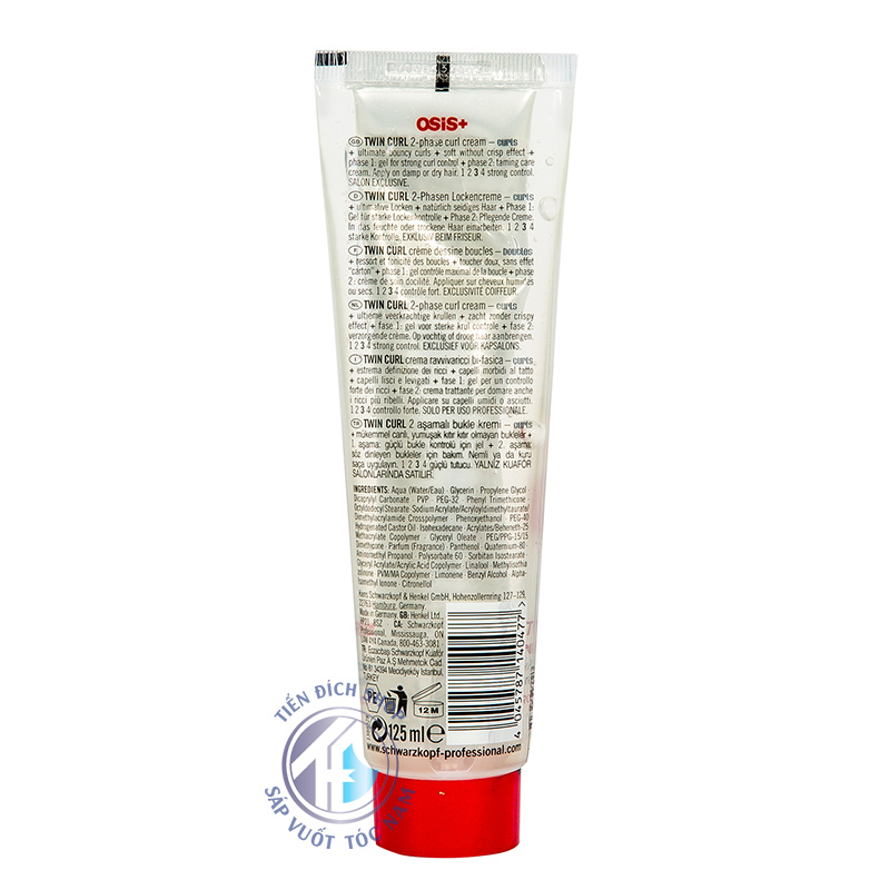 Gel Schwarzkopf Osis+ 3 Twin Curl