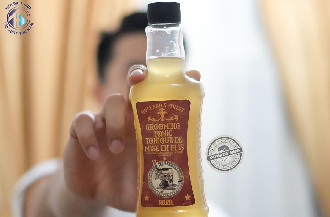 tạo độ phồng cho tóc bằng reuzel grooming tonic