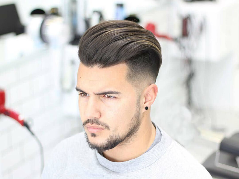 kiểu slick back vuốt gel