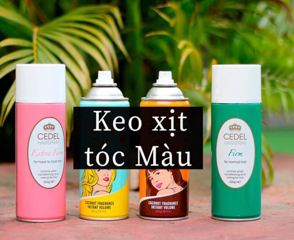 keo xịt tóc màu