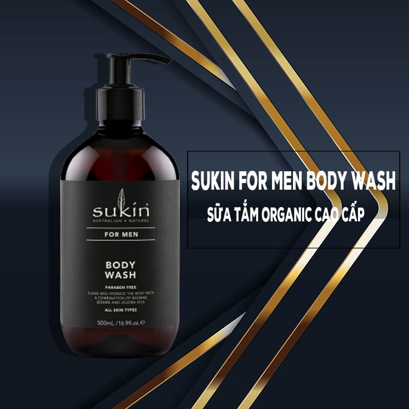 Sukin For Men Body Wash