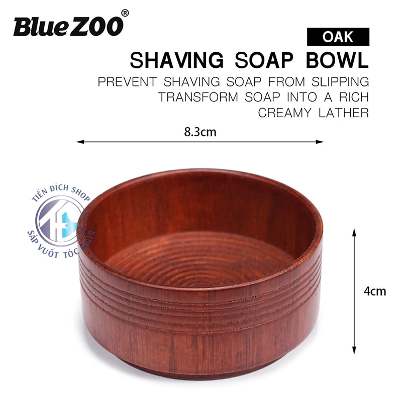bát đánh bọt cạo râu Bluezoo cao cấp