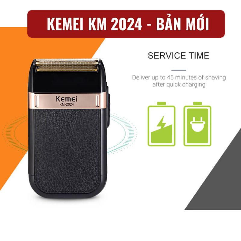 máy cạo râu Kemei KM 2024 cao cấp