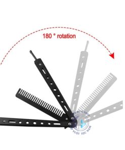 Lược Switch Blade đen thép không rỉ