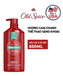 dầu gội xả old spice 2in1 Pure Sport 650ml