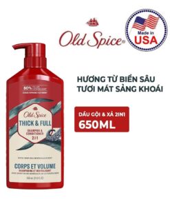 dầu gội xả old spice 2in1 Think Full 650ml