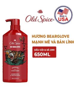 dầu gội xả old spice 2in1 bearlove 650ml