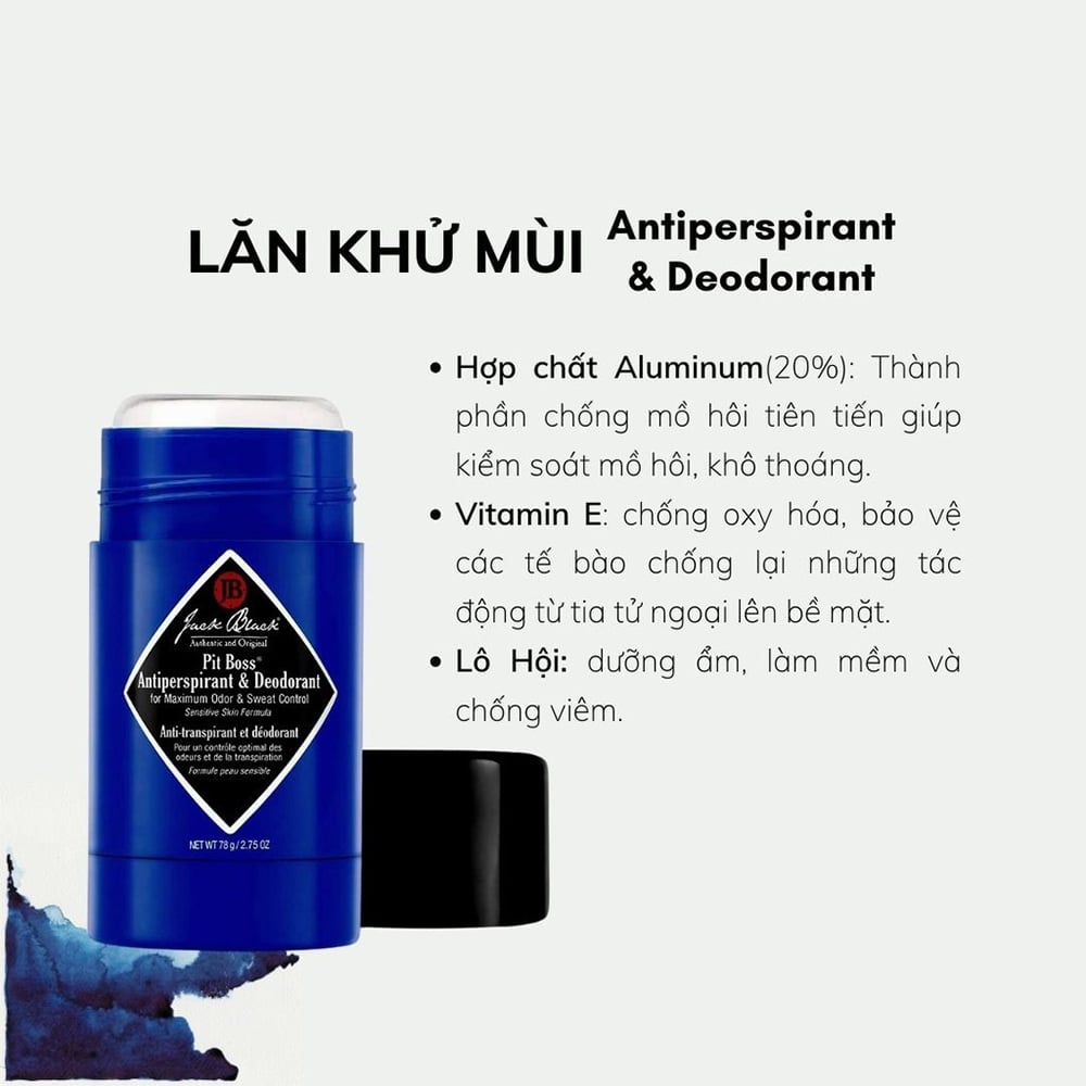 Lăn khử mùi Jack Black Pit Boss