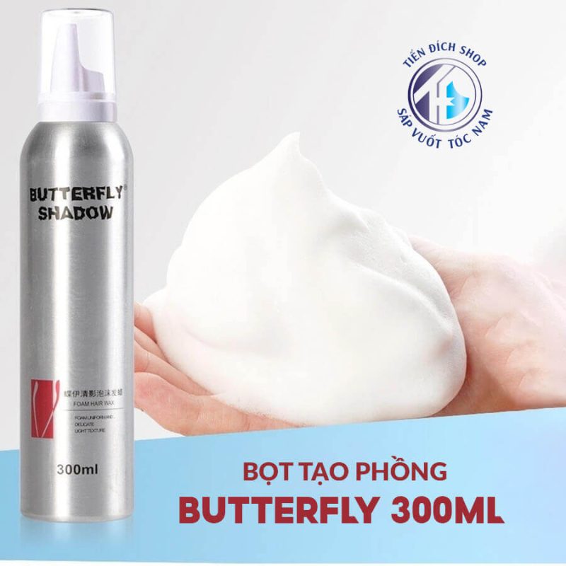Mousse Vx 88 nạp rút siêu tốc tóc Butterfly 300ml