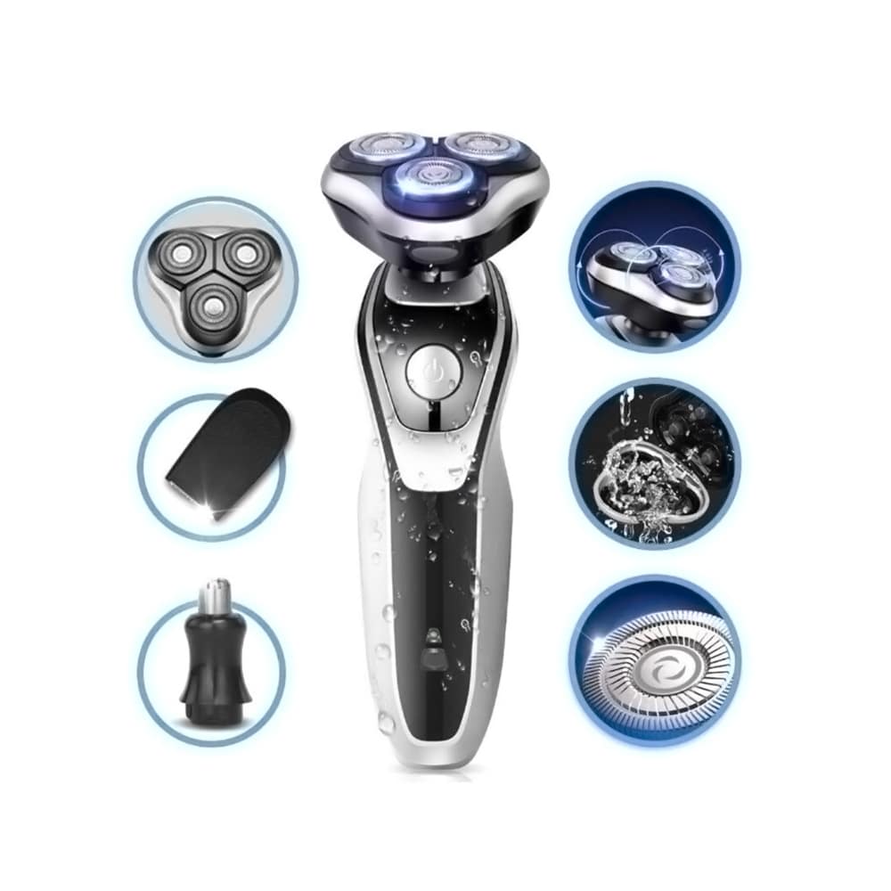 Máy cạo râu đa năng Shaver SK1588 đen trắng 4D 3in1 chính hãng