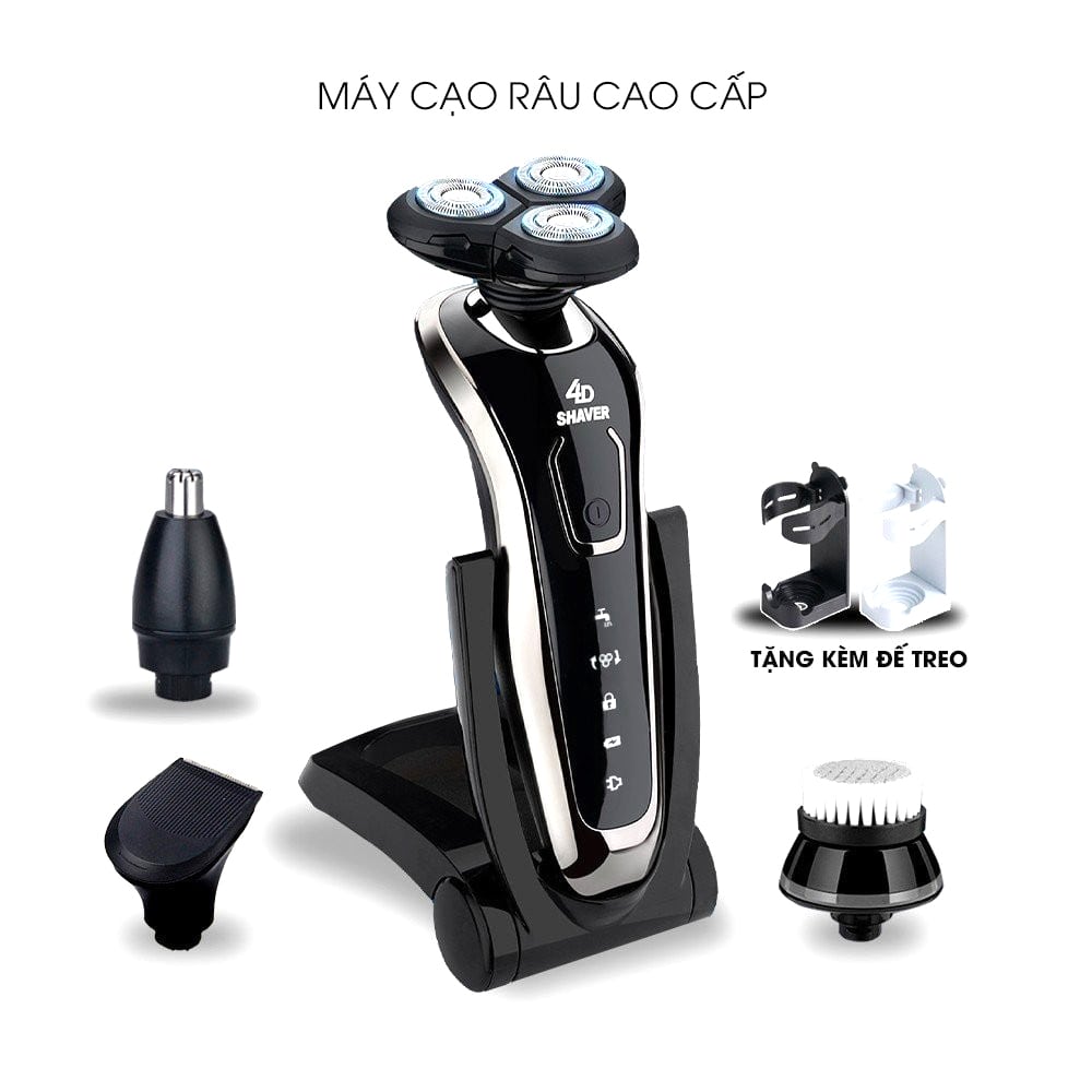 Shaver SK1588 đen trắng 4D 3in1 chống nước