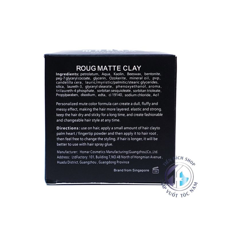 Roug Matte Clay 90g Singapore chính hãng