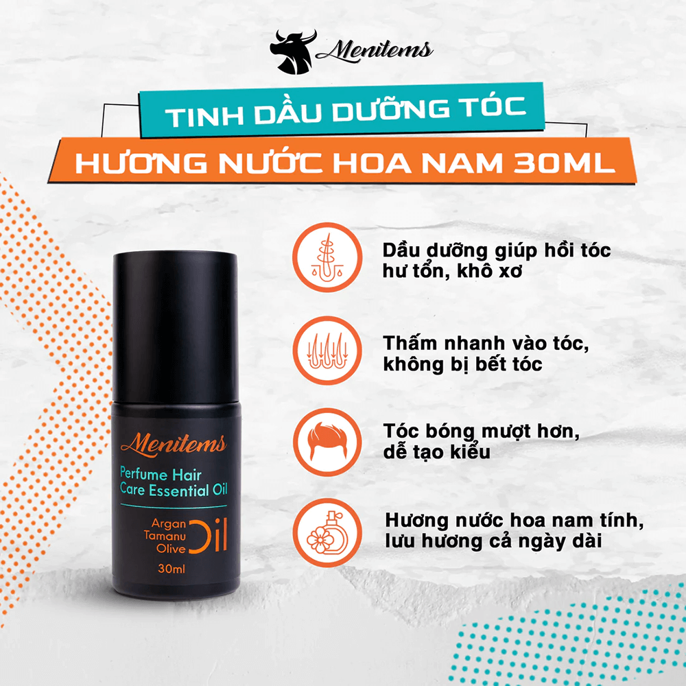 review Tinh dầu dưỡng tóc Menitems