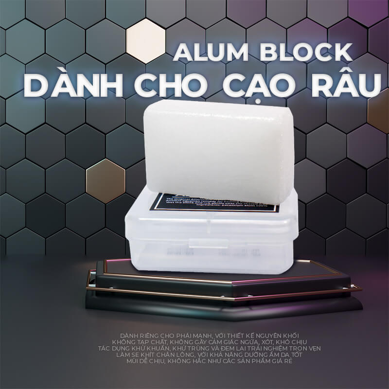 Phèn nhôm Barber shop Alum Block 