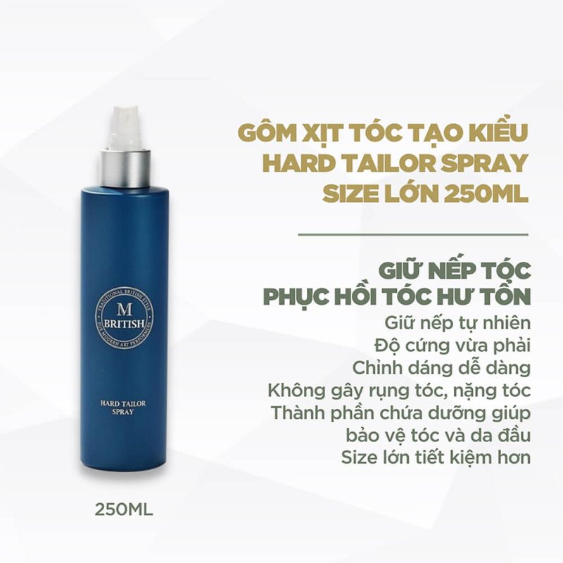 British M Hard Tailor Spray 250ml