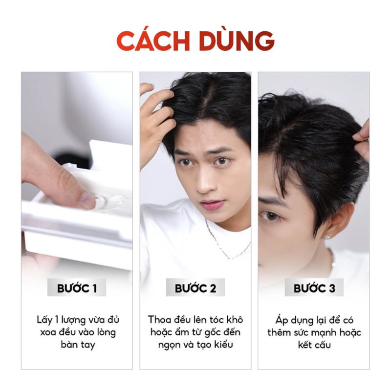Cách dùng SICILY CIN PLUS Clay Wax 85g