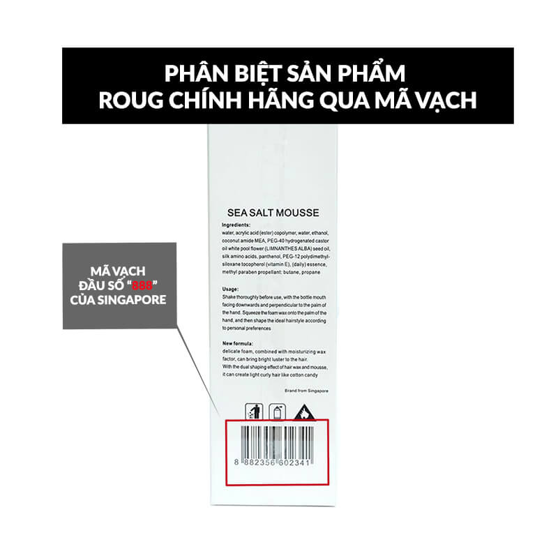 Phân biệt Roug chính hãng qua mã vạch