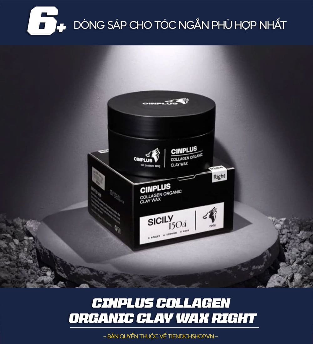 Cinplus Collagen Organic Clay Wax RIGHT