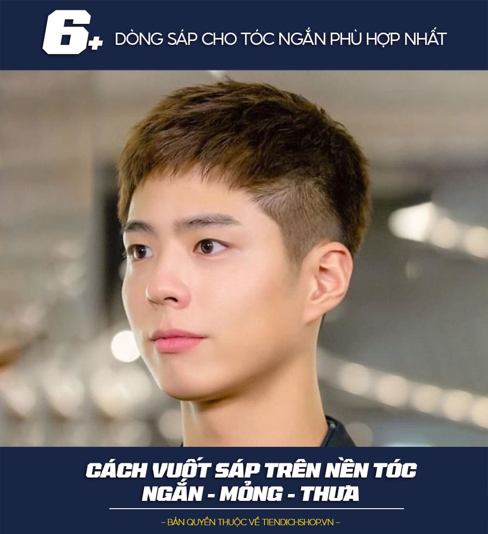 Mẹo vuốt sáp trên nền tóc ngắn mỏng thưa