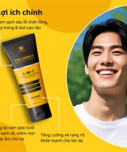 Công dụng của Sữa Vx88 hà nội 3in1 Mengen Vita Energy Brightening Cleanser