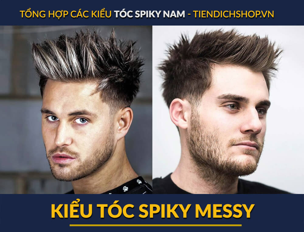 Kiểu tóc Spiky Messy