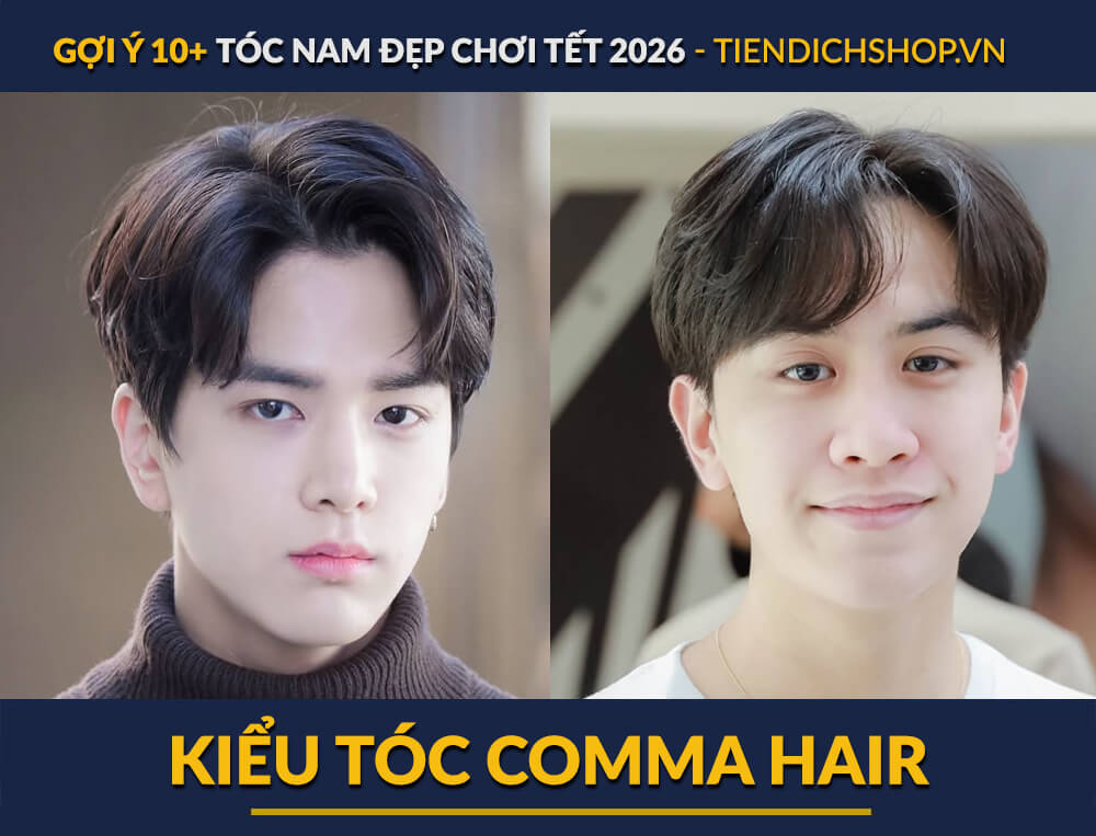  TÓC NAM ĐẸP CHƠI TẾT Kiểu tóc Comma Hair