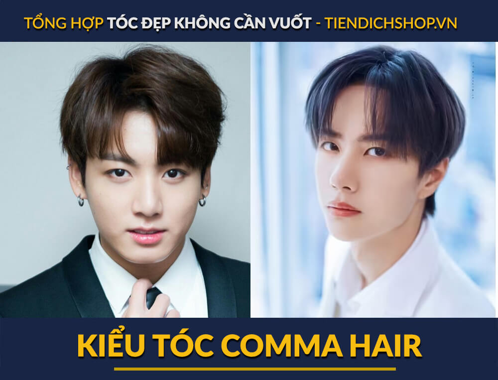 kiểu tóc Comma Hair nam đẹp không cần vuốt