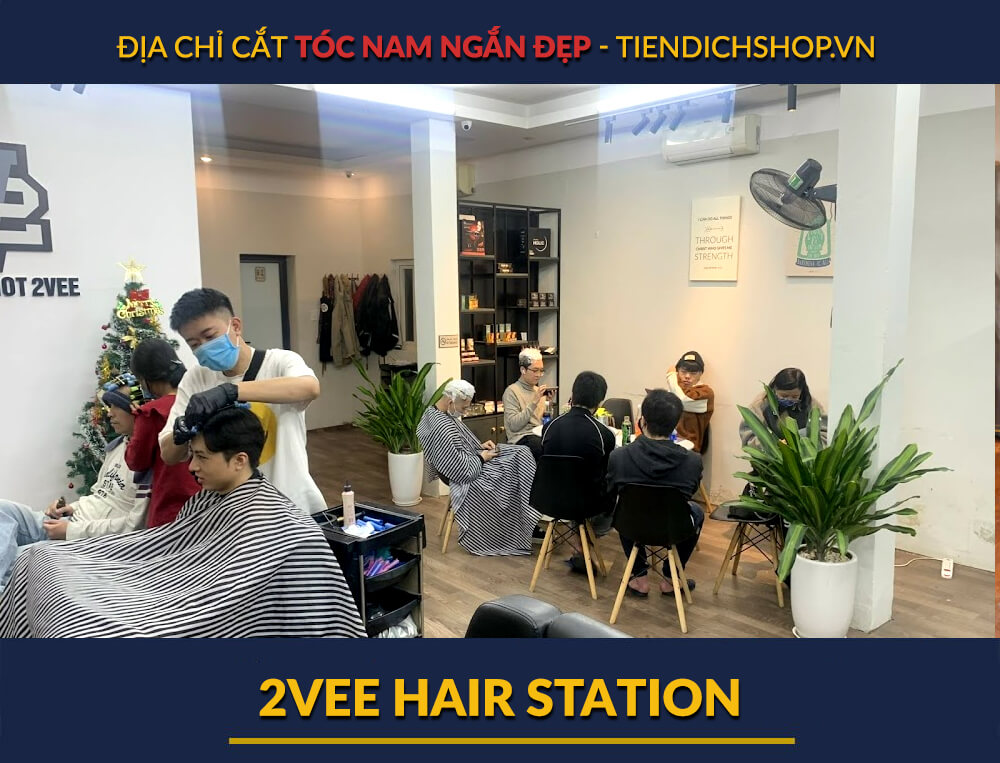 địa chỉ cắt tóc ngắn đẹp nhất - Cửa hàng 2Vee Hair Station