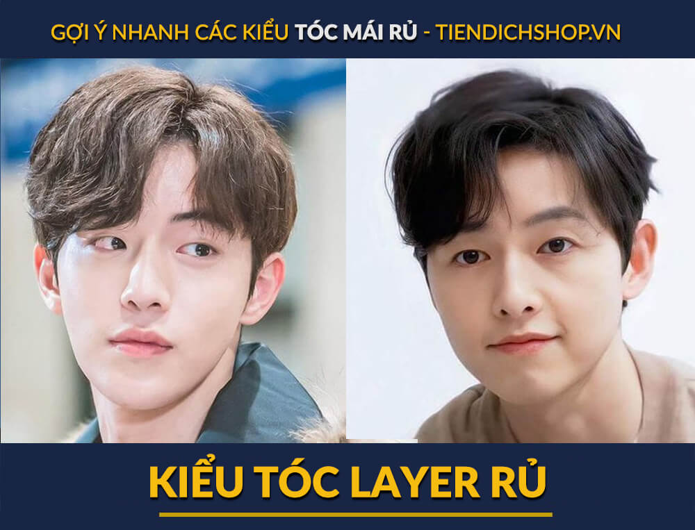 Kiểu tóc rủ Layer nam
