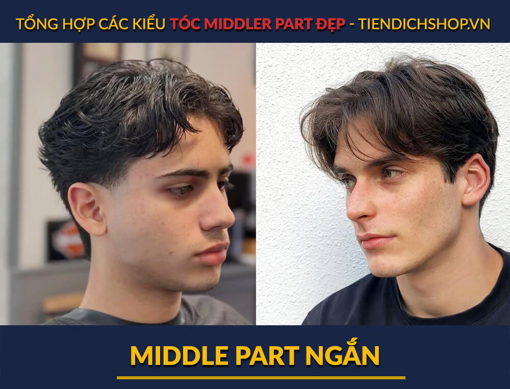 Kiểu Middle Part ngắn