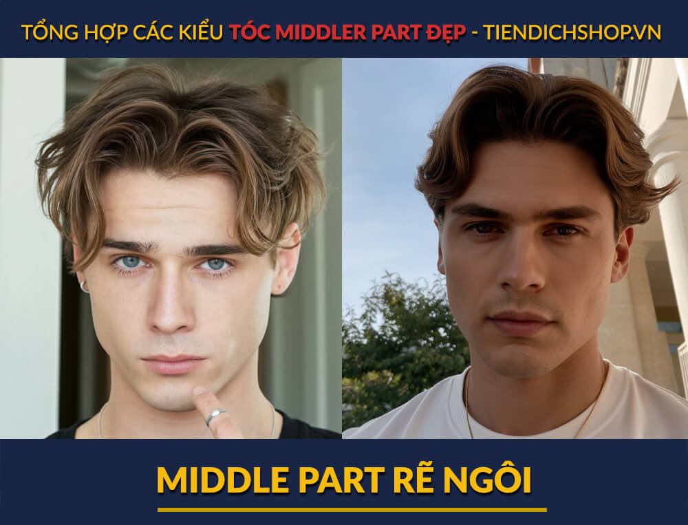 Kiểu Middle Part rẽ ngôi