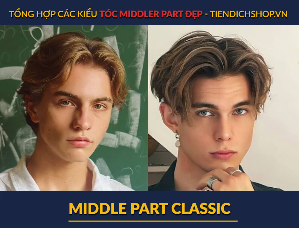 Kiểu tóc Middle Part Classic