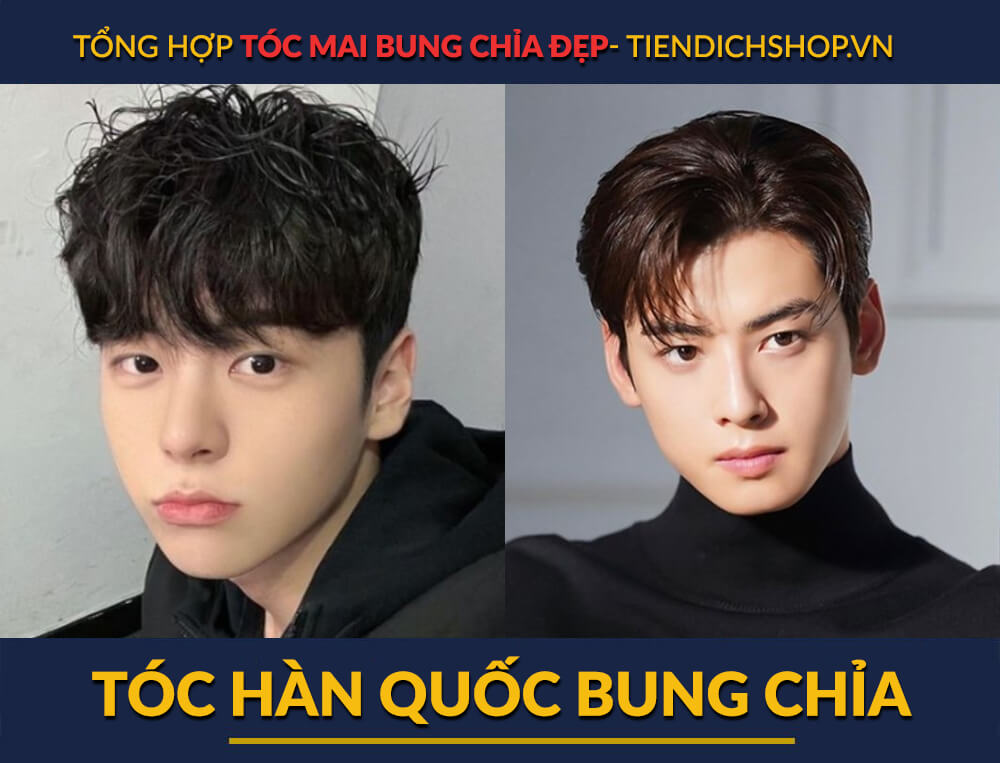 Tóc Hàn Quốc bung chỉa đẹp