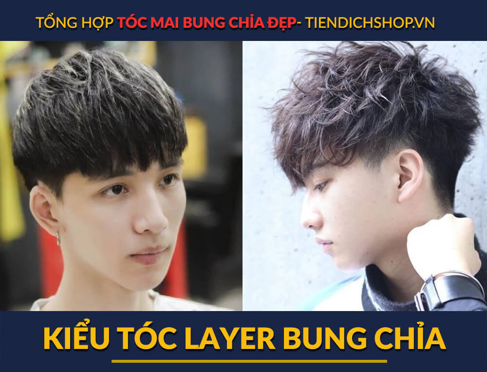 Kiểu tóc Layer bung CHỈA NAM
