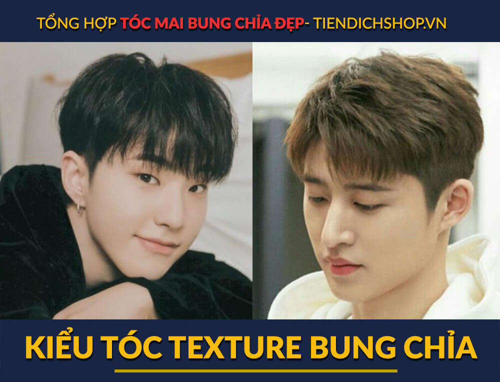 Kiểu tóc Texture bung chỉa