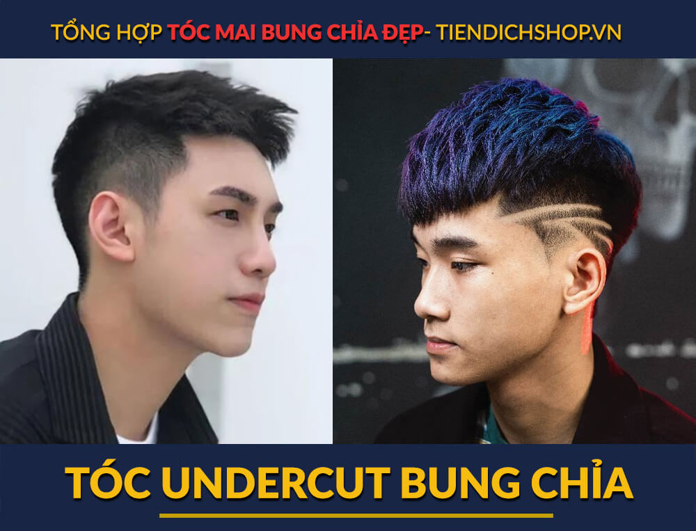Kiểu tóc Undercut bung chỉa