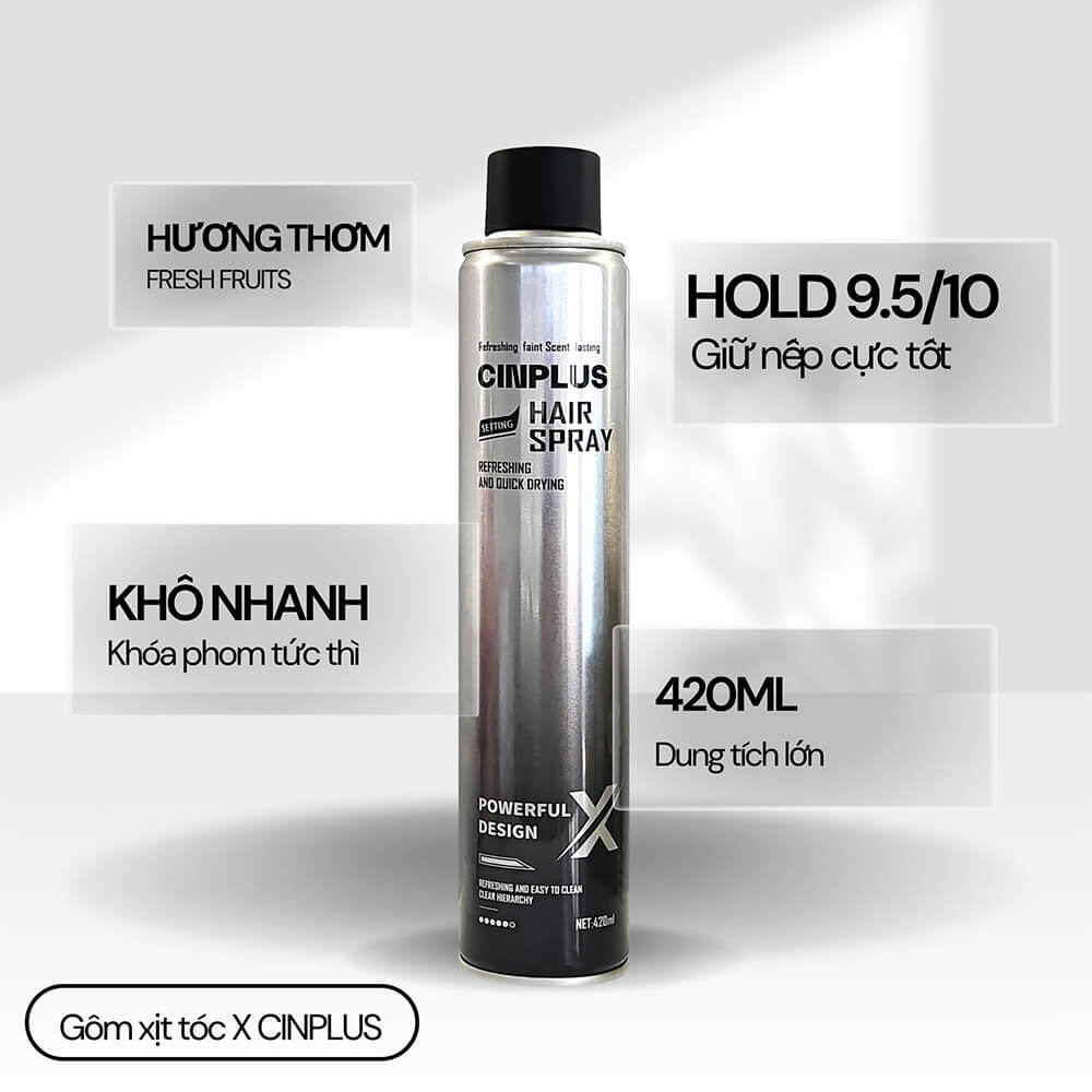 gôm xịt tóc Cinplus Line X