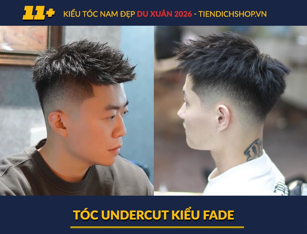 Tóc Undercut kiểu Fade