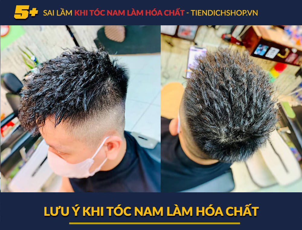 Lưu ý khi tóc nam làm hóa chất