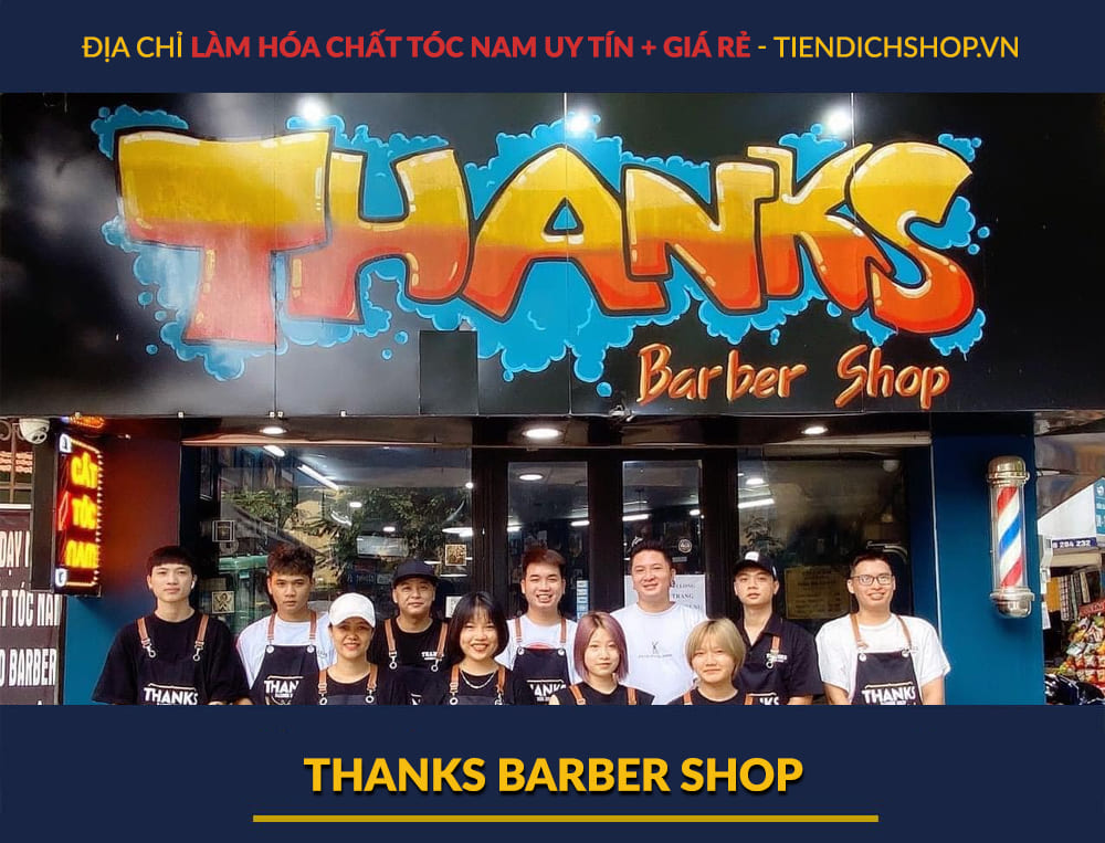 địa chỉ làm hóa chất cho tóc nam uy tín Thanks Barber Shop