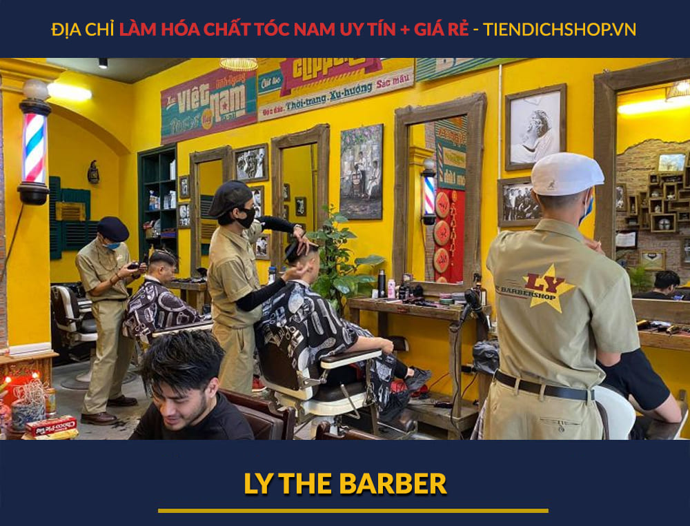 địa chỉ làm hóa chất cho tóc nam uy tín Ly The Barbershop