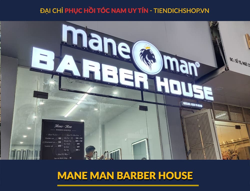 địa chỉ phục hồi tóc nam Mane Man barber House